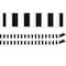Teacher Created Resources Black Stripes Magnetic Border, 48ft.